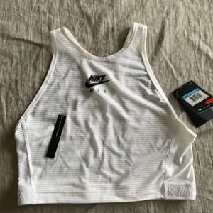 Nike miler sheer crop tank running m NWT